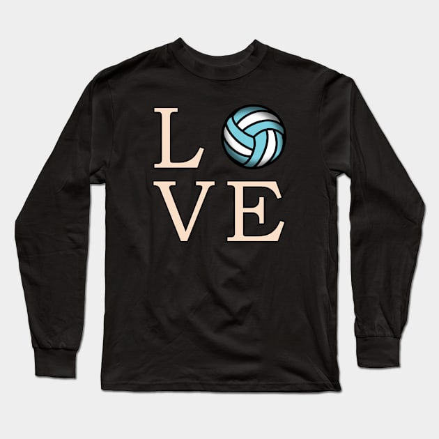 Volleyball love Long Sleeve T-Shirt by Mamon